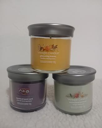 set yankee candle x 3  tumbler autunno halloween