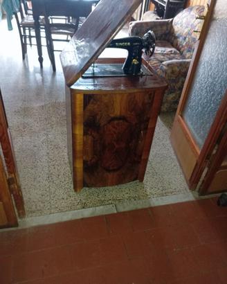 macchina da cucire radica di noce
