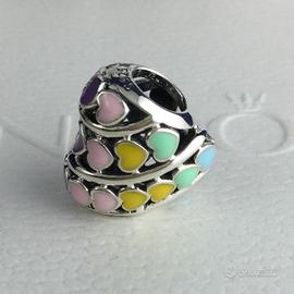 PANDORA Charm Cuori Arcobaleno 797019ENMX