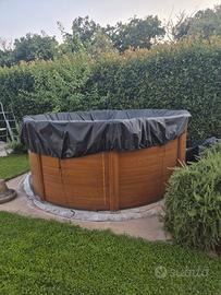 piscina tonda acciaio venduta