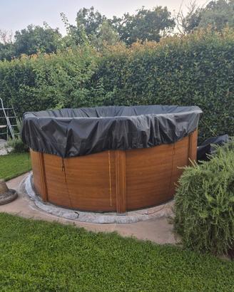 piscina tonda acciaio venduta