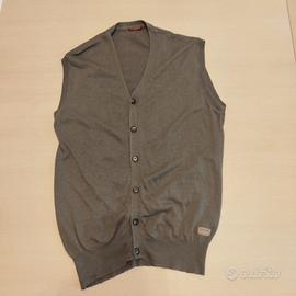 Maglioncino grigio senza maniche Carrera taglia M
