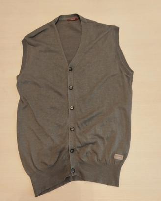 Maglioncino grigio senza maniche Carrera taglia M
