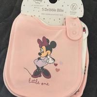 set 5 bavaglini disney minny mouse 