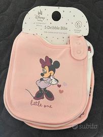 set 5 bavaglini disney minny mouse 
