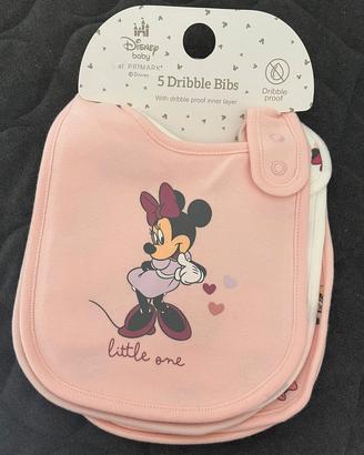 set 5 bavaglini disney minny mouse 