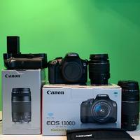 Canon 1300d kit + 75-300mm + gadget