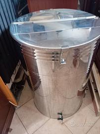 contenitore per olio in acciaio inox 18 /10