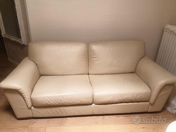 Divano  in  pelle 