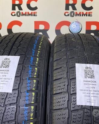 2 gomme usate 195 65 r16c 104/102t hankook