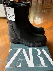 Zara Beatles pelle nero tg.39