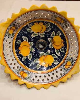 LAMPADARIO A SOSPENSIONE CERAMICA CALTAGIRONE