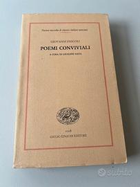 Libro Pascoli Poemi conviviali Nuovo