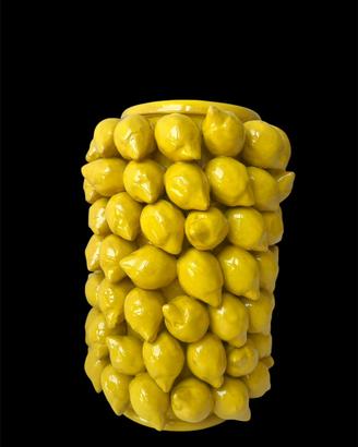 Vaso ceramica Caltagirone Limoni