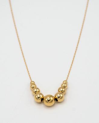 Collana in oro giallo 18 kt con palline A.191