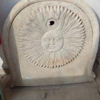 mascherone in pietra per giardino 