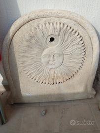 mascherone in pietra per giardino 