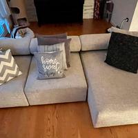 Divano 4 posti con chaise longue