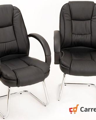 Coppia poltroncine ospite da ufficio modello Smoke