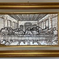 Ultima cena lastra a cesello