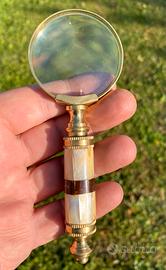 Lente Piccola Madre Perla E Metallo Dorato