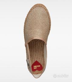Espadrillas oro Love Moschino - pagate € 159,00