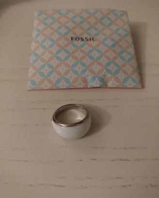 Anello Fossil colore bianco