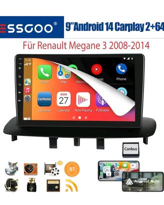 Autoradio android renault megane 3 2008/2014