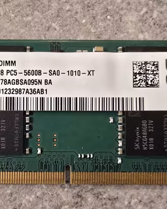 memoria RAM - DDR5 SODIMM - 1Rx8 PC5 16GB