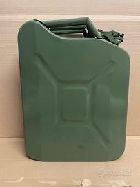Tanica in Metallo Militare Verde