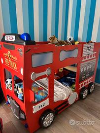 LETTO MOD. CAMION POMPIERI A CASTELLO