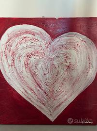 Dipinto originale "Cuore" di Remo Croci  70x70cm 