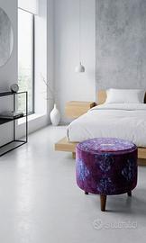Pouf fatto a mano in pura lana