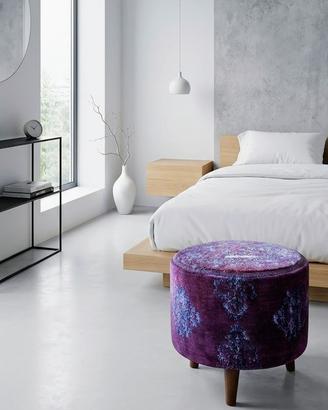 Pouf fatto a mano in pura lana