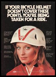 Raro casco BELL da bicicletta 1975-1981 epoca