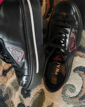 Sneackers scarpe Prada tg.44 pelle alte 