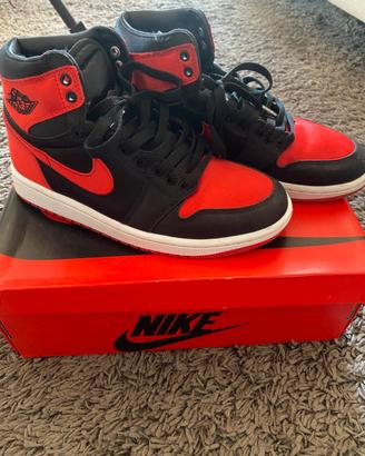 Nike Air Jordan 1 Retro High OG "Satin Bred" WMNS