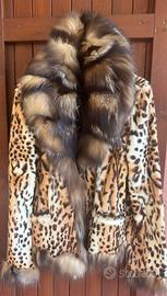 Pelliccia ocelot collo volpe