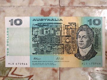 banconota 10 dollari australiani 