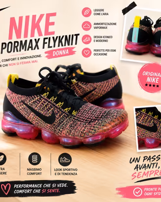 Nike VaporMax Flyknit 3 , 40 donna