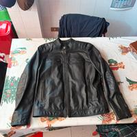 giubbotto in pelle nero (vera pelle)