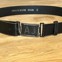 Cintura ARMANI JEANS originale pelle fibbia AJ uom