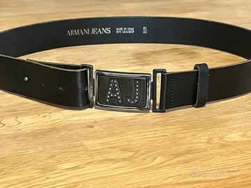 Cintura ARMANI JEANS originale pelle fibbia AJ uom