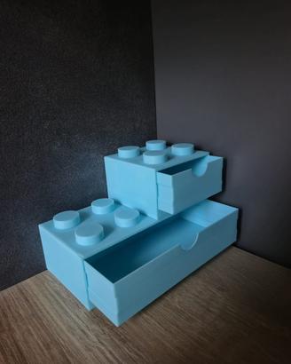 portaoggetti modulare stile lego