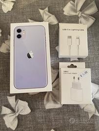iPhone 11 128 gb pari al nuovo + Cuffie bluetooth