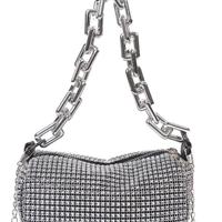 Borsa a tracolla con catena Borsa con pochette