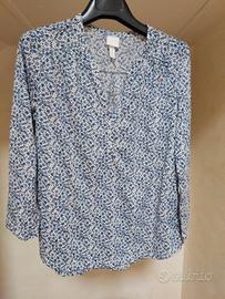 Blusa/camicetta manica 3/4 scollo a V