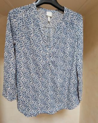 Blusa/camicetta manica 3/4 scollo a V