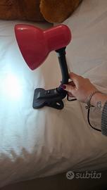 Lampada da scrivania / comodino con pinza