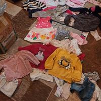 Box vestiti vari da bambina 9-24m